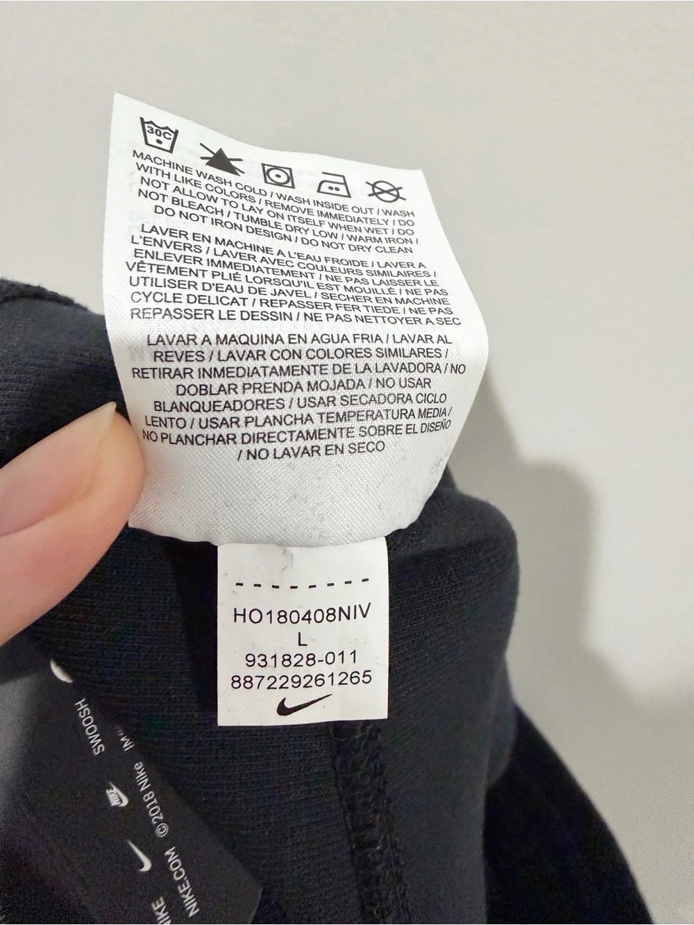 NIKE Sportswear Tech Fleece Women's Joggers Black White 931828-011 Size Large